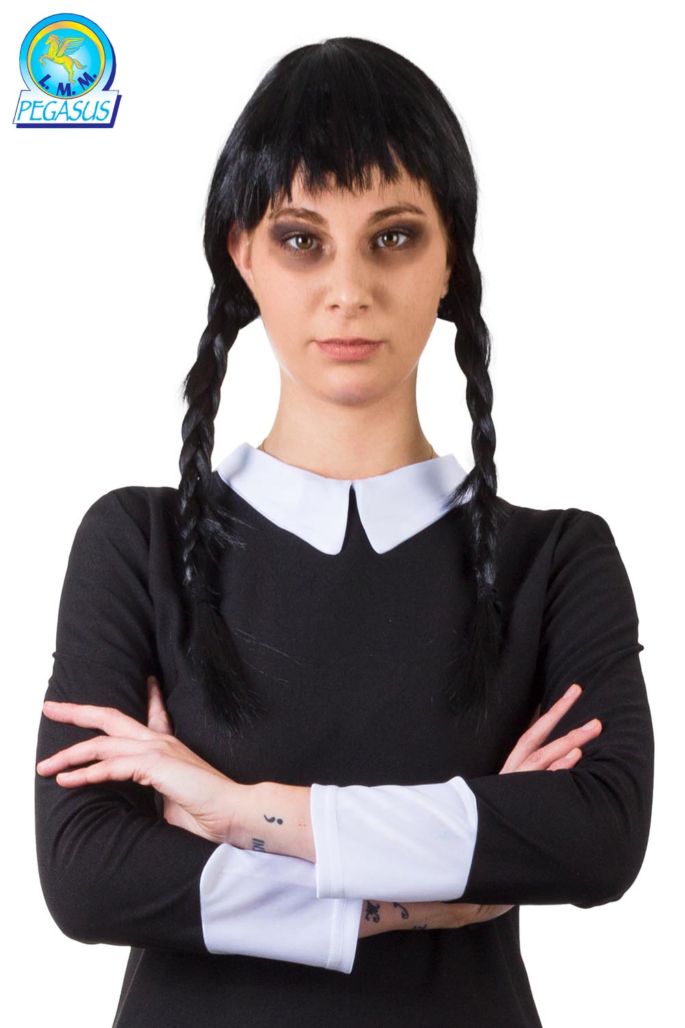 PARRUCCA TRECCE NERA